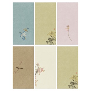 景阳阁五色麻纹小清欢书法作品专用微喷宣纸艺术纸半生熟初学者毛笔字练习纸小楷瘦金体专用复古创作信笺纸