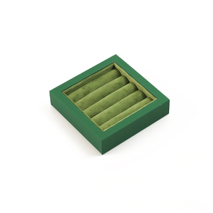 首饰收纳盘项链耳环戒指手串展示盘珠宝首饰托盘绒布饰品展示架