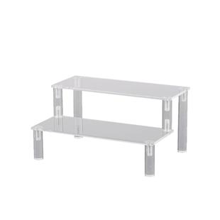 盲盒手办阶梯展示架亚克力置物架适用泡泡玛特盲盒收纳手办展示柜