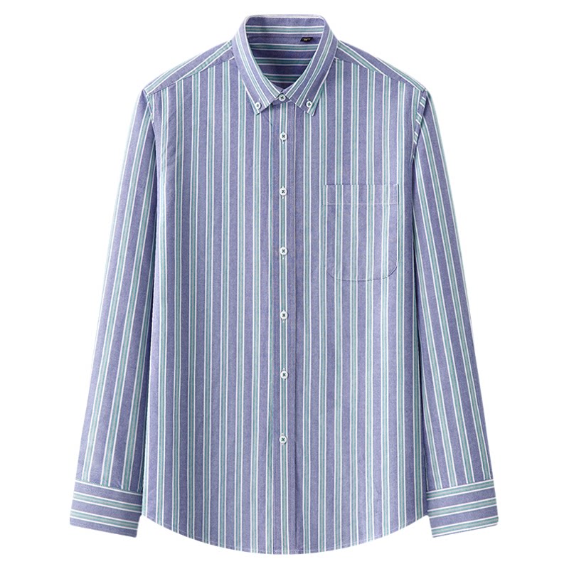 方领长袖商务正装工作服衬衫工装