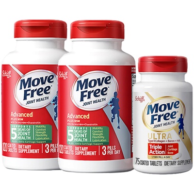 MoveFree绿瓶+白瓶缓解关节疼痛