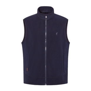 POLOWALK男士马甲背心秋新款立领高级简约户外百搭抓绒衣