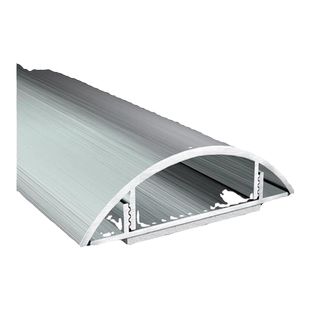 铝合金线槽明装地面明线地槽走线电线遮挡弧形半圆防踩压卡扣压