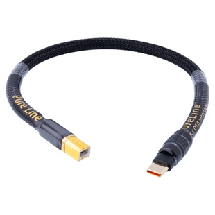 Canare佳耐美typec手机otg解码器dac数据连接线type-c转方口USB-B