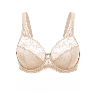 一件定制大胸显小薄款全包裹胖mm文胸有钢圈防下垂欧美大码女内衣