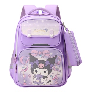 女童书包一到三年级小学生减负护脊超轻库洛米可爱双肩包2026新款