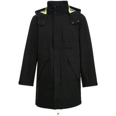 [专区到手1折起]绫致SELECTED思莱德秋冬连帽撞色中长风衣外套