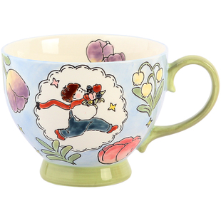 蓝莲花订婚礼物送闺蜜实用送新人姐妹妹妹朋友兄弟新婚杯子高颜值