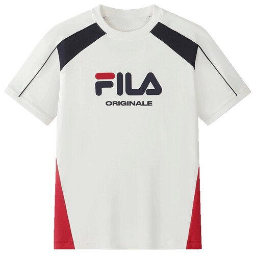 FILA KIDS斐乐童装男大童短袖T恤26秋季新款儿童透气纯棉上衣