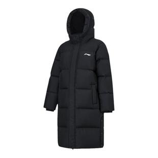 李宁儿童长款羽绒服2025秋冬款男女大童鸭绒加厚保暖男童冬装外套