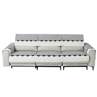 适用芝华仕2026新款皮沙发专用垫四季通用沙发垫防滑套罩定制盖巾