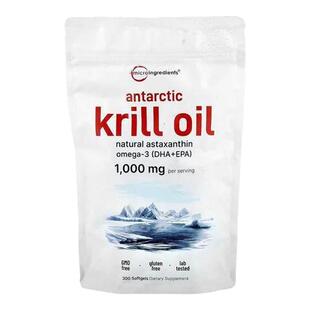 MicroIngredients南极磷虾油高吸收磷脂含虾青素支持心脑