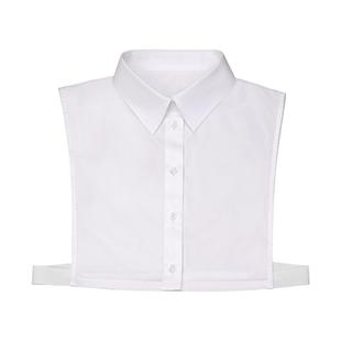 罗蒙白色假领子女高级感百搭毛衣内搭衬衣尖领高档装饰衬衫假领