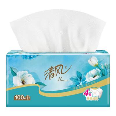 清风花萃抽纸纸巾大包餐巾纸面巾纸卫生纸2元攒纸1分钱一分购纸抽