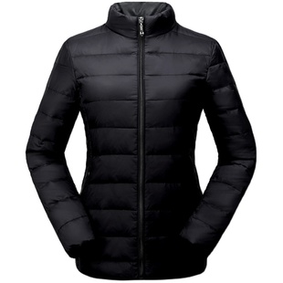 高档品质中老年母亲轻薄羽绒服短款老年人中年女妈妈老人羽绒外套