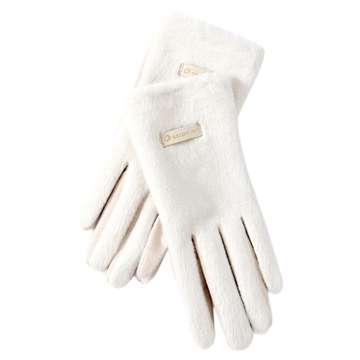 golovejoy加绒加厚麂皮手套