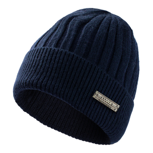 帽子新款冬季保暖羊毛针织帽男女同款户外运动防寒毛线帽加厚