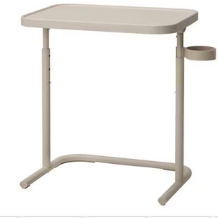 宜家比约高森电脑桌紫色可调节折叠桌小边桌笔记本工作台国内代购