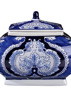 玉简茶叶罐陶瓷储物罐