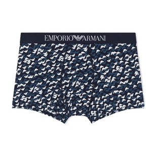 【礼物】EMPORIO ARMANI/阿玛尼春夏新款男弹力满印时尚平角内裤