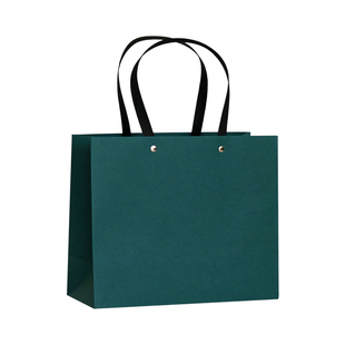 墨绿包装袋礼品袋高档特种纸糖果伴手礼通用包装手提袋定做批发