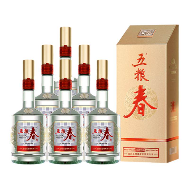 五粮春45度500ml*6瓶浓香型白酒