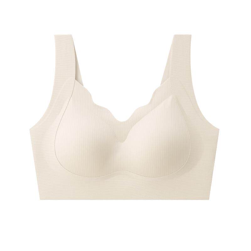 无痕内衣女小胸聚拢提拉收副乳防下垂胸罩运动美背心式无钢圈文胸