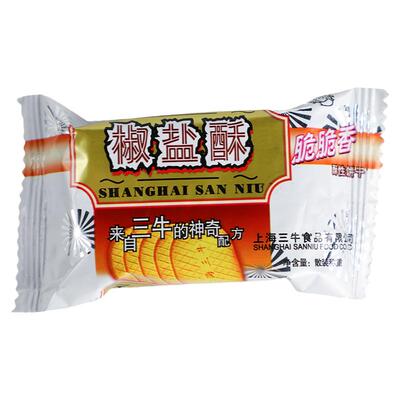 上海三牛椒盐酥饼干咸味早餐食品