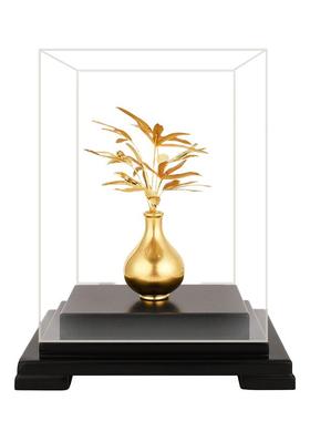 金箔摆件招财竹君子之风坚韧不屈