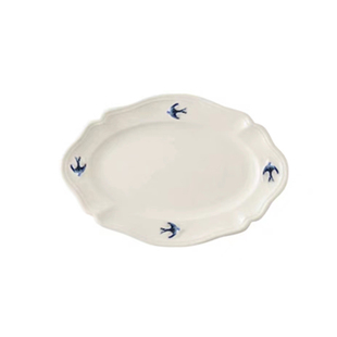 日本制Studio M 法式陶瓷餐具燕子盘甜点心餐盘咖啡杯零食水果碟