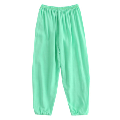 儿童灯笼裤空调绵绸薄款人造棉
