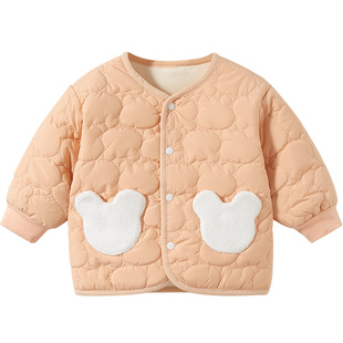 儿童外套春秋冬婴儿加绒棉服棉衣一岁女男童保暖上衣棉袄宝宝冬装