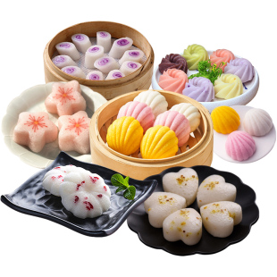 早餐发糕米糕面点心樱花糕桂花糕小贝糕花开富贵糕速冻蒸糕半成品