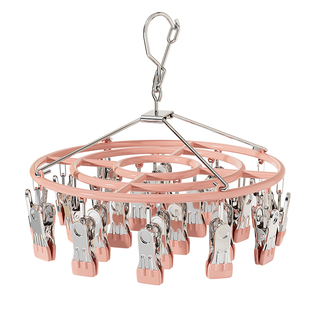 袜子晾晒架不锈钢晾衣夹阳台家用多夹子多功能衣架晒袜子内衣神器