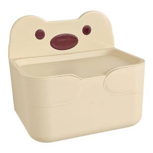 奶油风纸巾盒卫生间壁挂式放纸巾收纳盒可爱卡通厕所卷纸盒抽纸盒