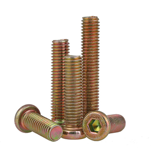 M6M8镀锌平圆头内六角螺丝螺栓家具儿童床组装链接件配件紧固件