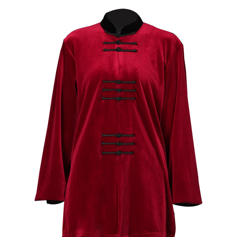 太极服女款新款秋冬季武术表演服加厚金丝绒太极拳练功服男士套装