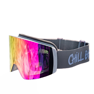 滑雪眼镜磁吸无边框滑雪镜护目镜可戴眼镜高清透气防雾女柱面雪镜