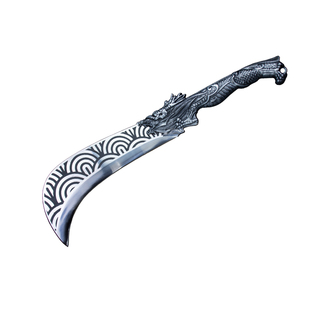 龙泉刀具猛钢锻打砍柴刀一体龙骨刀加厚开山钓鱼开路劈柴刀伐木刀