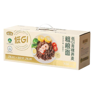 燕之坊低GI青稞荞麦粗粮面800g低GI低脂饱腹青稞面荞麦面条礼盒装