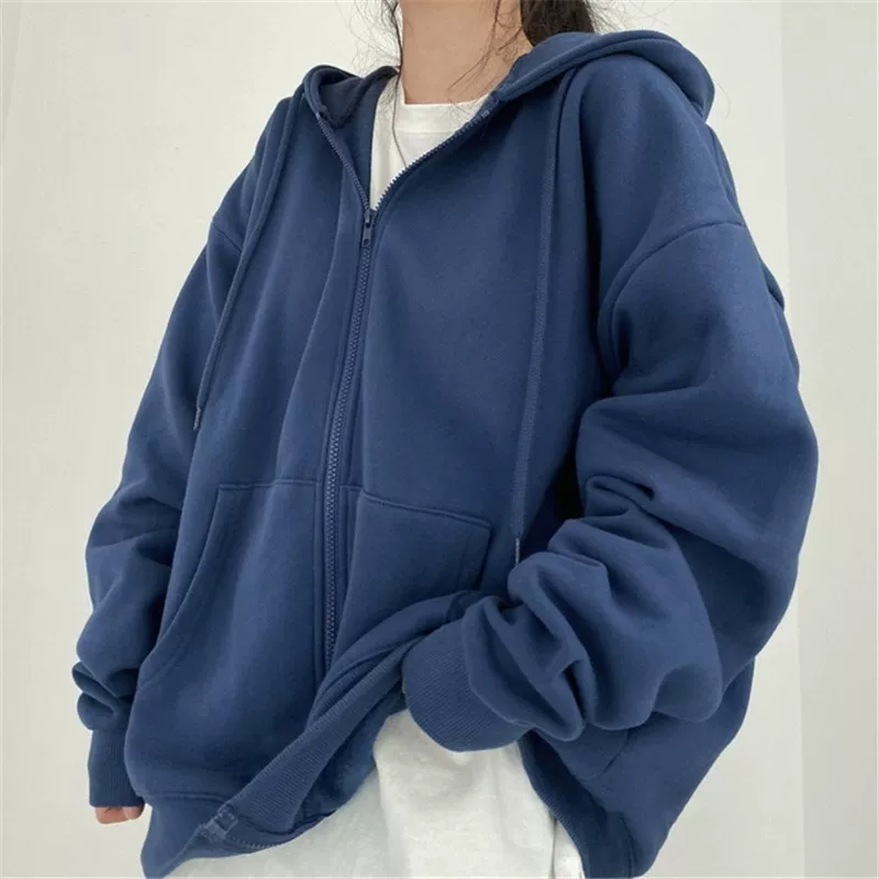 ЖЕНСКОЕ ХУДИ ВАРХАЖУКУ КОРАЙСКАЯ версия Oversized Однотонный цвет