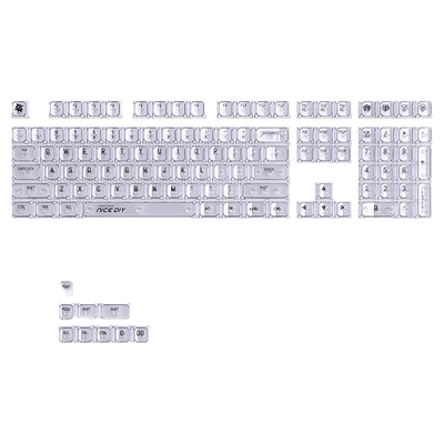 白水晶2代透明键帽MDA高度PC材质