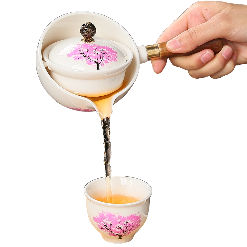 旋转全自动家用泡茶壶逍遥泡