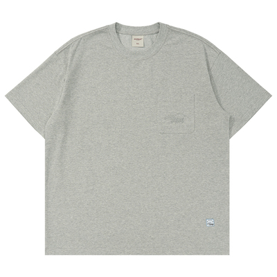 简约基本款BF落肩夏季体恤上衣男