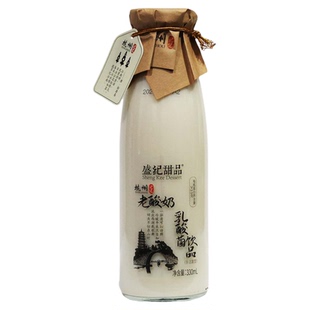 盛纪甜品老酸奶原味小瓶装330mlX15瓶杭州风味乳酸菌饮品宴请聚会