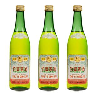 竹叶青酒45度传承竹叶青500ml*3瓶套装玻璃瓶特产杏花村露酒