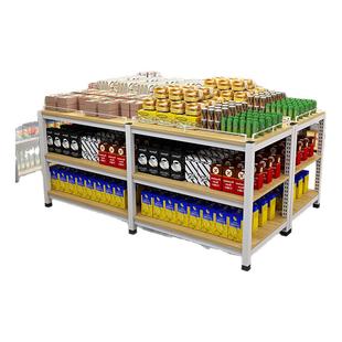 超市堆头货架展示架牛奶粮油堆架展台饮料促销台陈列架礼品地堆