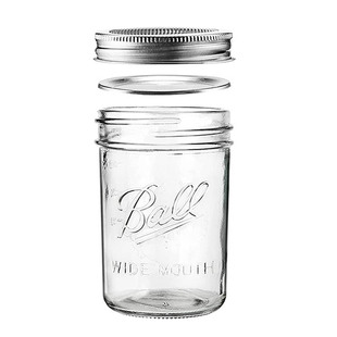 Ball Mason Jar美式复古梅森罐透明燕麦密封罐奶昔8OZ圆形果酱罐