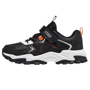 特步童鞋秋冬新款儿童运动鞋男童中大童轻便耐磨百搭魔术贴休闲鞋