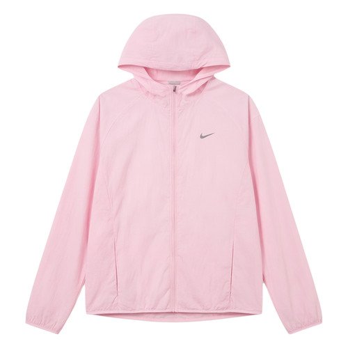 NIKE耐克女子外套夏季皮肤衣轻薄速干透气连帽梭织夹克IH7974-663